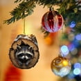 thumbnail image 4 of CoreLiving Forest Animal Christmas Ornaments, Raccoon Ornament Set, Acrylic Hanging Tree Decorations, Gift for Animal Lovers, 2025 New, 4 of 9