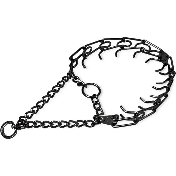 23" Black Large Prong Collar, 3.2 mm