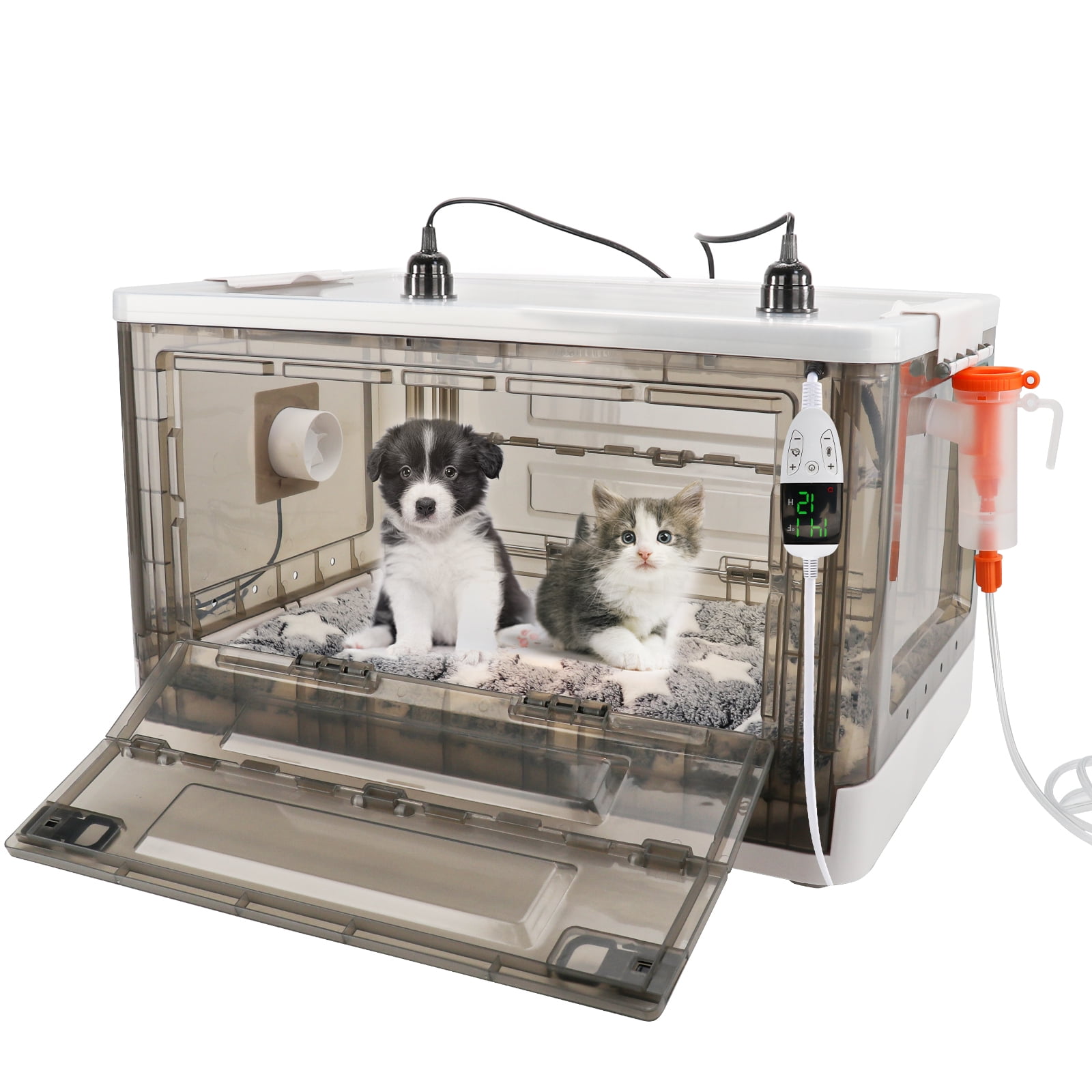 HKDQ Puppy Incubator with Heating,Kitten Incubator,Fan Ventilation Circulation (85L)
