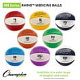 thumbnail image 1 of Champion Sports Rhino 6 Pound Non Slip Leather Exercise Medicine Ball, 1 of 4