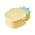thumbnail image 6 of FaLX Leak-proof Pineapple Shaped Lunch Box - Easy to Carry, Leak-proof, Compartment Design, 3 Grids, Bento Case Food Container - Ideal for Daily Use, 6 of 8