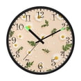 thumbnail image 2 of Voice Activated Clock with Glow Light 12 Inch Large Silent Wall Clock Battery Operated for Home Decor White Daisy Pattern, 2 of 8