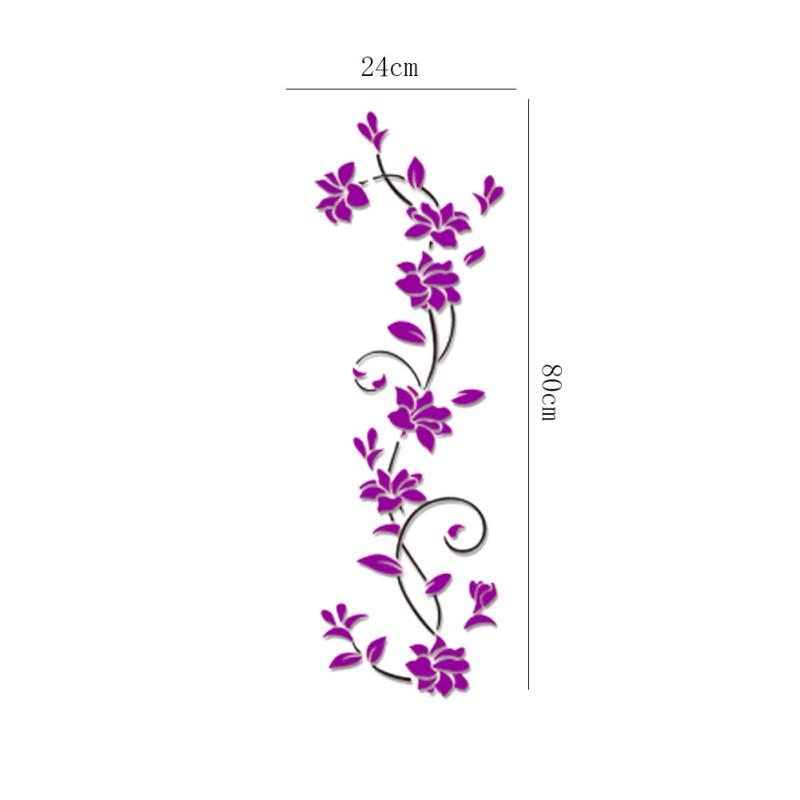 3D Flower Decal Vinyl Decor Art Home Living Room Wall Sticker Removable Mural