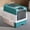 Blue, variant on odorsTT Blue Enclosed Litter Tray - Sifting Scoop Kit, Pet Hygiene Box, Easy Clean Cat Accessories | Apartment Bedroom Bathroom Living Room for Apartment Bedroom Bathroom Living Room