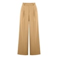 thumbnail image 5 of Wide Leg Dress Pants for Women High Waisted office Work Trousers Business Casual Slacks Flowy Palazzo Pant Khaki XL(XL), 5 of 7