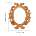thumbnail image 2 of Raindrops 3.73X3.14X0.28In 2Pcs Oval Resin Photo Frames Mini Vintage Style For Study Office, 2 of 8