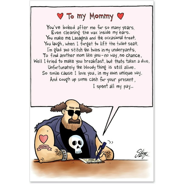 NobleWorks - 263 To My Mommy Mother's Day Joke Card, NobleWorks Funny Greeting Cards, 5 NobleWorks - 263 To My Mommy Mother's Day Joke Card, NobleWorks Funny Greeting Cards, 5