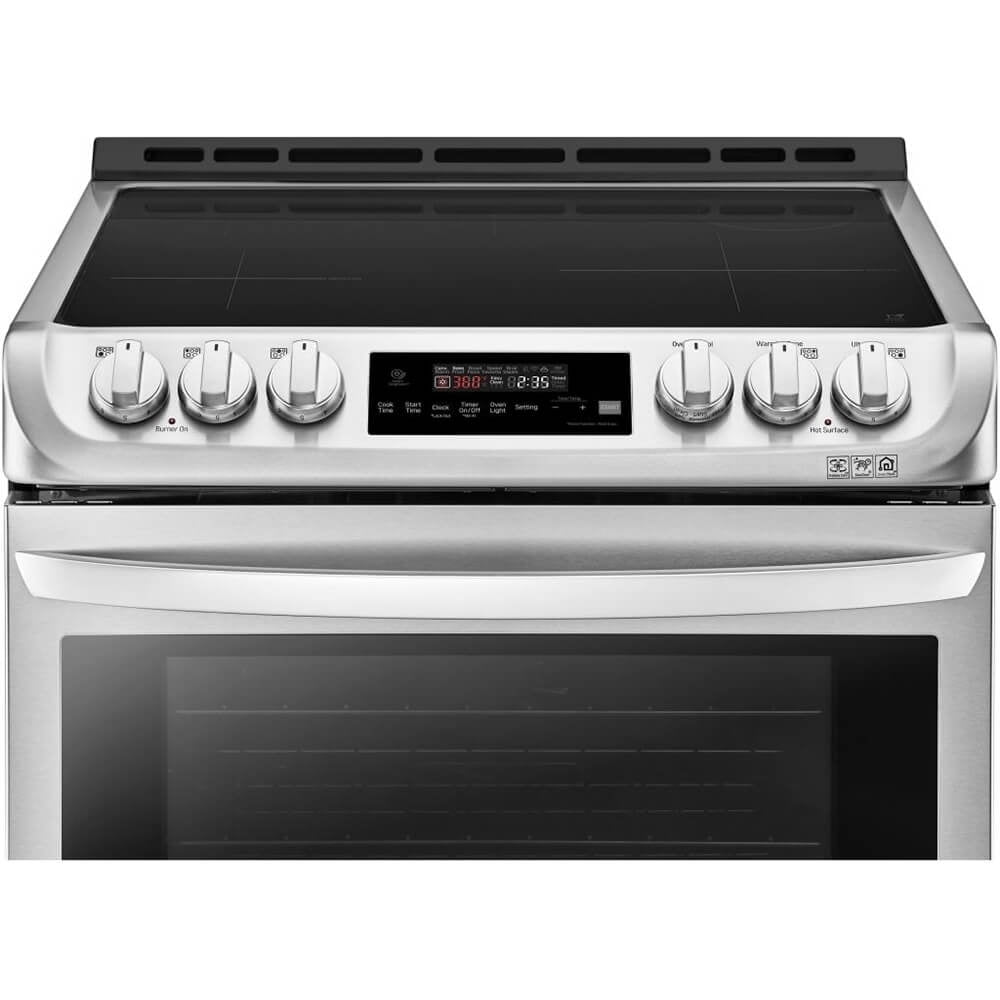 LG LSE4616ST - Range - built-in - niche - width: 30 in - depth: 25 in - height: 36 in - with self-cleaning - stainless steel