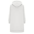 thumbnail image 3 of Womens Jackets Casual Dressy New Zip up Hoodies for Women Long Sleeve Tunic Hooded Sweatshirts Casual Warm Fleece Jackets with Pockets White M, 3 of 5