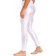 thumbnail image 4 of Runhomal Men's Compression Long Pants Gym Workout Tights Trousers Seamless Quick Dry Base Layer Leggings White M, 4 of 6