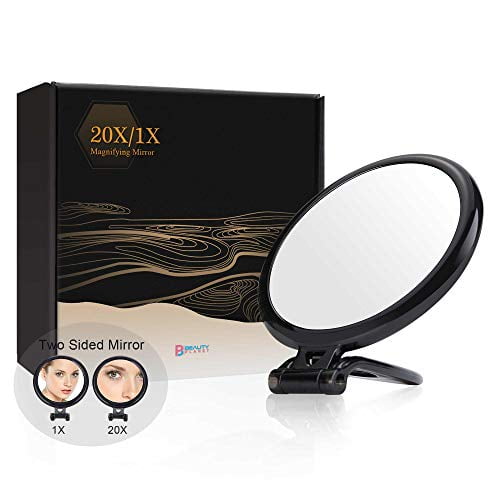 5Inch,20X Magnifying Mirror, Two Sided Mirror, 20X/1X Magnification
