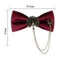 thumbnail image 2 of Nœud Papillon pour Homme Mode Strass Ajustable Pré-Noué Nœud Papillon Formel Nœud Papillon, 2 of 6
