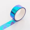 thumbnail image 2 of Metalized Tape 0.59 Inch x 16 FT,1 Roll Self Adhesive Holographic Foil Mirror Metallic Masking Sticker for DIY Art Craft Wrapping Decor,Gradient DIY Creative Waterproof Tape,Purple, 2 of 8