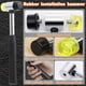 thumbnail image 4 of Leather Rivets, 600 PCS Multicolor Double Cap Rivets, Leather Rivet Kit with Hollow Punch,Punch Tool and Rubber Harmmer, 4 of 5