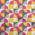 thumbnail image 1 of oneOone Cotton Cambric Fuschia Pink Fabric Geometric Dress Material Fabric Print Fabric By The Yard 42 Inch Wide, 1 of 4