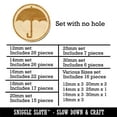 thumbnail image 2 of Umbrella Keep Dry Icon Wood Mini Charms Shapes DIY Craft Jewelry - No Hole - 20mm (15pcs), 2 of 7