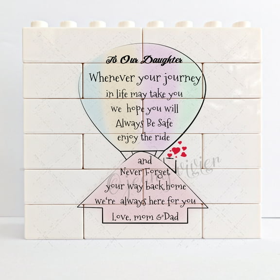 To Our Daughter From Mom And Dad Novelty Decorative Sign, Inspirational Sign For Daughter , Gift for Girl, Gift for Birthday Christmas Graduation, Gift For Family Members