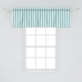 thumbnail image 2 of Ambesonne Vintage Window Valance, Retro Dots and Stripes, 54" X 18", Mint Green and White, 2 of 3