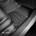 thumbnail image 6 of TuxMat - For Honda Ridgeline 2017-2026 Models - Custom Car Mats - Maximum Coverage, All Weather, Laser Measured - This Full Set Includes 1st and 2nd Rows, 6 of 10