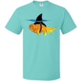 thumbnail image 3 of Inktastic Funny Goldfish with Shark Fin T-Shirt, 3 of 5