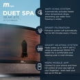 thumbnail image 3 of M Spa Round Inflatable Bubble Massage Spa, 4-6 Person Outdoor Hot Tub, Duet, 3 of 13