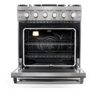 Cosmo 30 Inch 4.5 Cubic Foot Gas Range Convection Oven with 5 Italian Burners