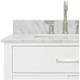 thumbnail image 2 of Ariel H073dcw2rvo Bristol 73" Free Standing Double Rectangular Basin Vanity Set - White, 2 of 7