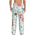 thumbnail image 3 of Picia Cute Flamingo Mens Soft Woven Cotton Elastic Waistband Sleep Pajama Pant Lounge Sleep Pant With Pockets And Drawstring-XX-Large, 3 of 9