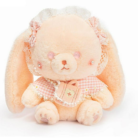 Net Red Lolita Bunny Bear Turned Into A Rabbit Backpack Cat Plush Toy Princess Rabbit Doll Little White Rabbit Doll Pillow