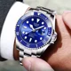 thumbnail image 2 of Reloj pulsera Lige LG10045 con correa de acero inoxidable color plateado - fondo azul - bisel azul /plateado, 2 of 8