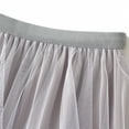 thumbnail image 3 of SWSMCLT Women's Tutu Skirt Pleated Ruffle Tulle Skirt Long Mesh Halloween Fall Skirt Grey One Size, 3 of 5