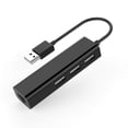 thumbnail image 1 of 3-Port USB 3.0 Hub with RJ45 10/100/1000 Gigabit Ethernet Adapter Converter LAN Wired USB Network Adapter for Ultrabooks, Notebooks, Tablets and More (Black), 1 of 7