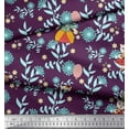 thumbnail image 3 of Soimoi Polyester Crepe Fabric Leaves,Floral & Princess Cat Cartoon Fabric Prints by Yard 42 Inch Wide, 3 of 3
