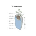 thumbnail image 2 of algreen wicker planter, self-watering planter, 24-in. height by 15.5-in., charcoal rattan, 2 of 4