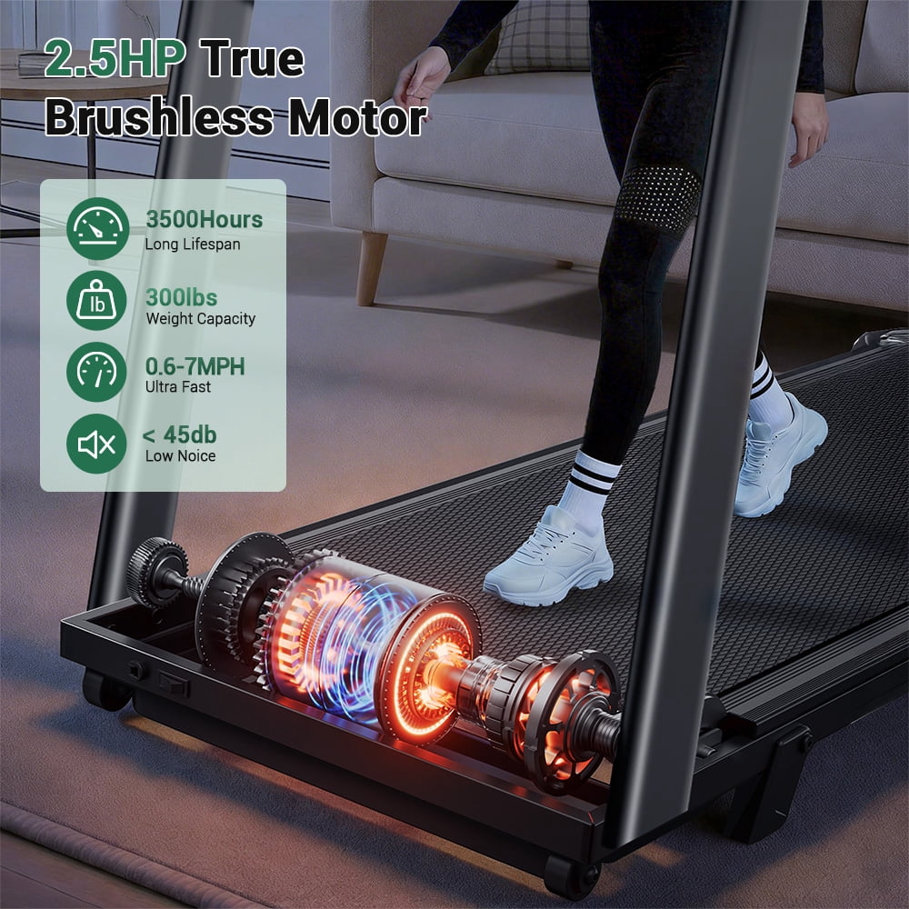 SONITU 4-in-1 Treadmill with 15% Incline and Three Touch Screen, Foldable Portable with Handle for Home/Office, 300 lbs Capacity