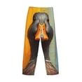 thumbnail image 3 of Lsque Colorful Painted Duck Print Men's Pajama Pants, Lounge Pant - Comfortable Home Wear,Elastic Waistband, Stylish Design-Large, 3 of 9