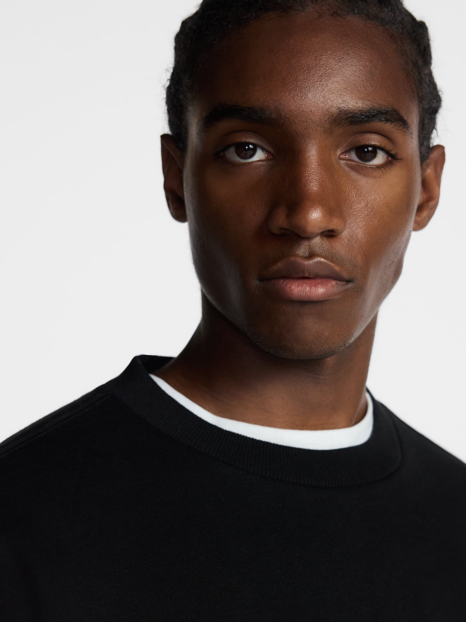 No Boundaries Crewneck Fleece Sweatshirt with Long Sleeves, Men's XS-4XLT