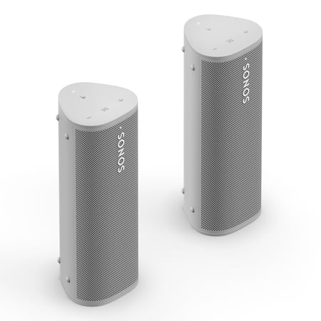 Sonos 2 Room Set with Roam Portable Bluetooth Speaker (Lunar White)