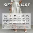 thumbnail image 5 of Morttic Women's Elegant Solid Color Silky Satin A-Line Midi Skirt – High Waist Flowy Swing Skirt with Hidden Side Pockets Dark Brown，L, 5 of 5