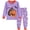 3#Purple, variant on FEDPOP Toddler Girls Halloween Pumpkin Pajamas Kids 2 Pieces Graphic Sleepwear Set Pjs 3T