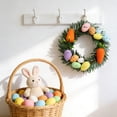 thumbnail image 4 of JoyMoreHome Easter Egg Wreath, Diameter 5.5 Inch Carrot Easter Egg Wreath, Easy to Hang, Durable Decoraitve Wreath, for Festival Party, Wall, Door, 4 of 6
