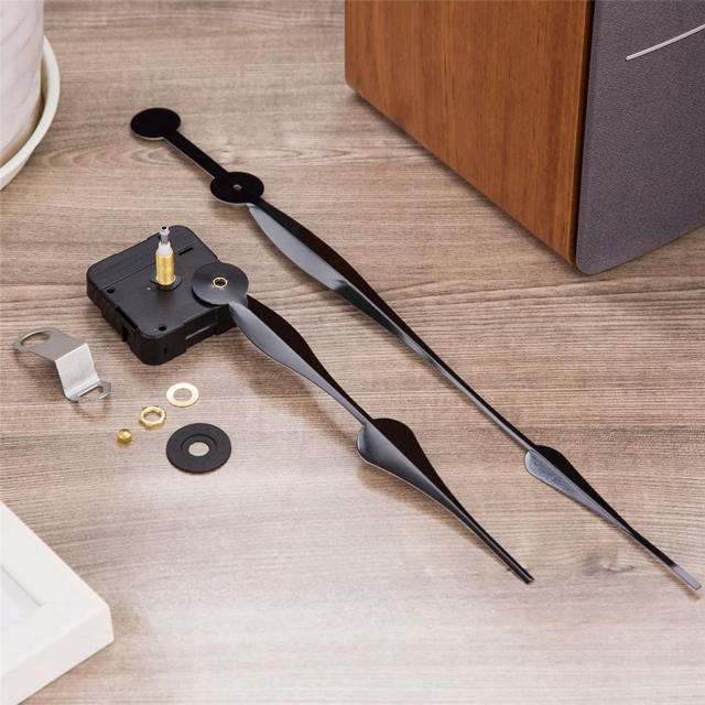2set 23mm High Torque Quartz Clock Movement Mechanism with 12 Inch Long Spade Hands for DIY Clock Repair Parts B
