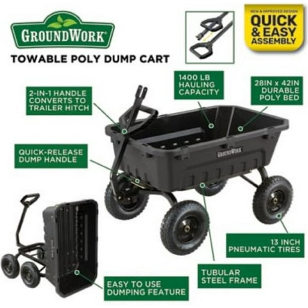 Groundwork Garden Dump Cart Fasci Garden