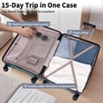 thumbnail image 3 of Concepten 5-Piece Carry on Luggage Set, PP Material Hard Shell Suitcase with TSA Lock for Rotating Wheels，Lightweight and Drop Resistant Suitcase, 3 of 8