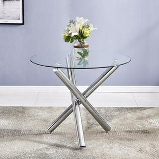 Silver Round Dining Tables in Dining Tables Walmart