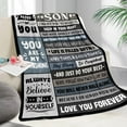 thumbnail image 3 of Husband Birthday Gifts - Unique Wedding Anniversary Romantic Gifts for Husband from Wife - Fathers Day Christmas Valentines Day Birthday Presents for Him - to My Man Blanket 50"x60", 3 of 5