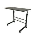 thumbnail image 6 of IVV Height Adjustable Computer Desk with Wheels, 31.49"W Portable Rolling Laptop Table for Small Space, Black, 6 of 7