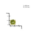 thumbnail image 3 of JewelersClub 1/5 Carat T.G.W. Peridot 14K Gold Over Silver Stud Earrings, 3 of 4