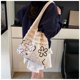 thumbnail image 2 of Crochet Bag Women Patrón Flores Malla Damas Bolso Hombro Diario () Blanco, 2 of 9