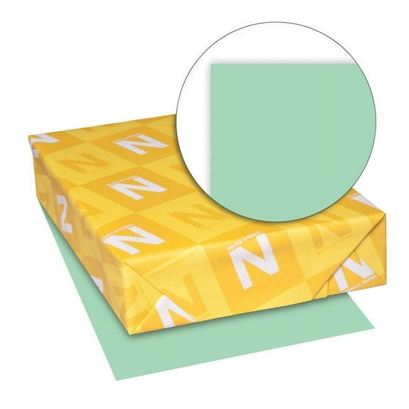 Exact Index Card Stock, 110 Lb, 8.5 X 11, Green, 250/pack | Bundle of 5 Packs